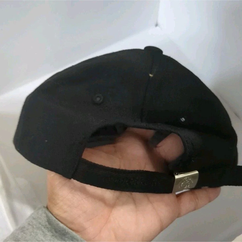 Hubby and Wifey Caps One Size Black & White Embroidered Bridal Wedding Set Hats